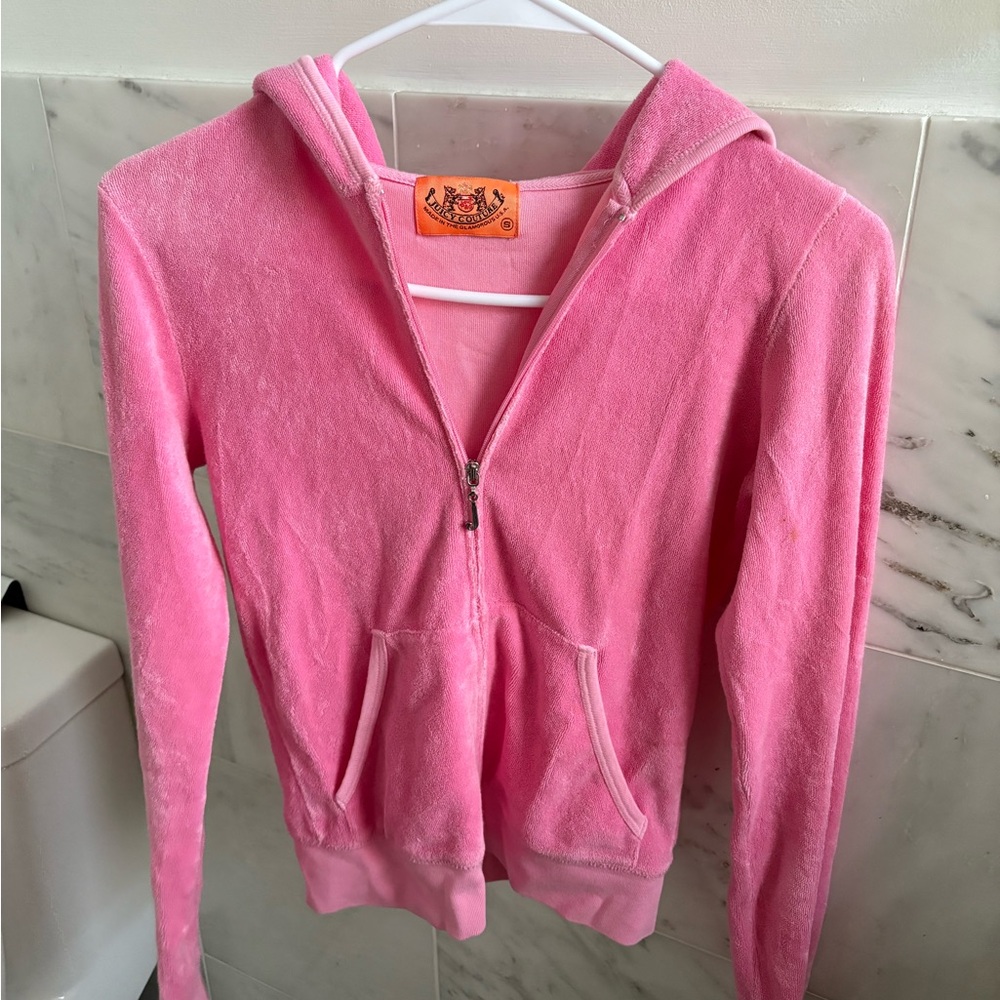 Juicy Couture Pink Zip Up Hoodie